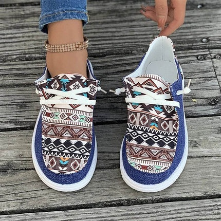 Women Bohemian Shallow Mouth Thick Sole Sneakers - Sneakers - Animal Unicorn - Mad Fly Essentials