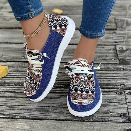Women Bohemian Shallow Mouth Thick Sole Sneakers - Sneakers - Animal Unicorn - Mad Fly Essentials