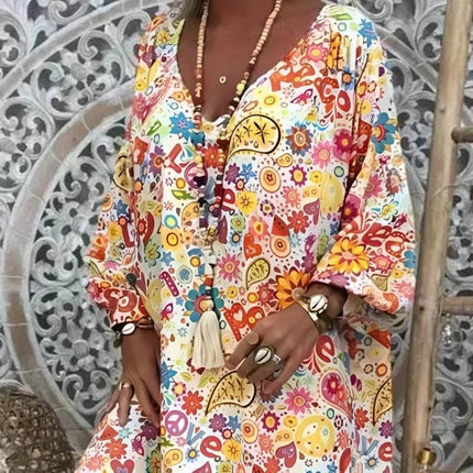 Women Bohemian Summer Mini Dress – Mad Fly Essentials