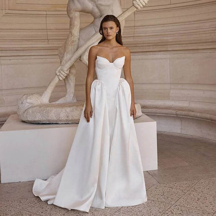 Women Bohemian White Wedding Prom Party Dress- Mad Fly Essentials