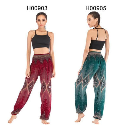 Women Boho High Waist Harem Yoga Pants - Mad Fly Essentials