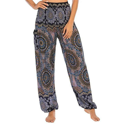Women Boho High Waist Harem Yoga Pants - Mad Fly Essentials
