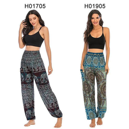 Women Boho High Waist Harem Yoga Pants - Mad Fly Essentials