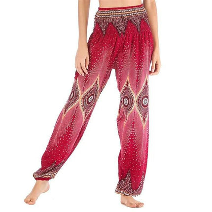 Women Boho High Waist Harem Yoga Pants - Mad Fly Essentials