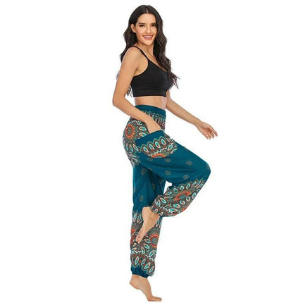 Women Boho High Waist Harem Yoga Pants - Mad Fly Essentials