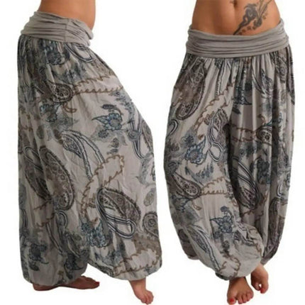 Women Boho Loose Paisley Harem Pants - Harem Pants - GPBD - Mad Fly Essentials