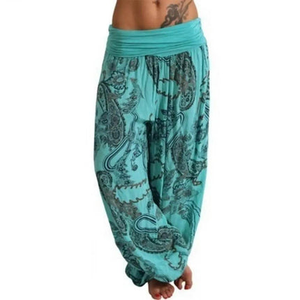 Women Boho Loose Paisley Harem Pants - Harem Pants - GPBD - Mad Fly Essentials