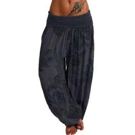Women Boho Loose Paisley Harem Pants - Harem Pants - GPBD - Mad Fly Essentials