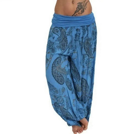 Women Boho Loose Paisley Harem Pants - Harem Pants - GPBD - Mad Fly Essentials