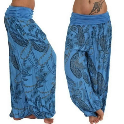 Women Boho Loose Paisley Harem Pants - Harem Pants - GPBD - Mad Fly Essentials