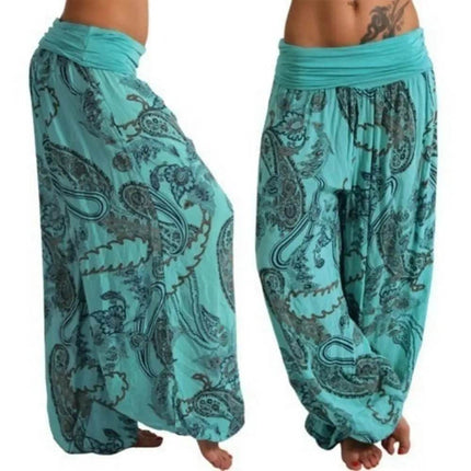 Women Boho Loose Paisley Harem Pants - Harem Pants - GPBD - Mad Fly Essentials