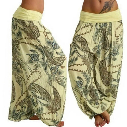 Women Boho Loose Paisley Harem Pants - Harem Pants - GPBD - Mad Fly Essentials