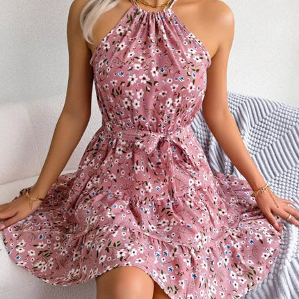 Women Boho Sleeveless Ruffled Summer Mini Dress - Mini Dress - POPSUIT - Mad Fly Essentials