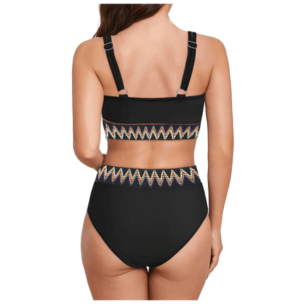 Women Brazilian Black White Solid Swimwear Bikini Set - Bikini Set - RUOTONGSEPT - Mad Fly Essentials