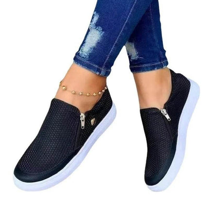 Women British Style Denim Round Toe Sneakers - Sneakers - Sfit - Mad Fly Essentials