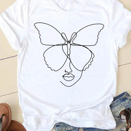 Women Butterfly Dragonfly 90s Graphic Shirt - Shirt - UOSU - Mad Fly Essentials