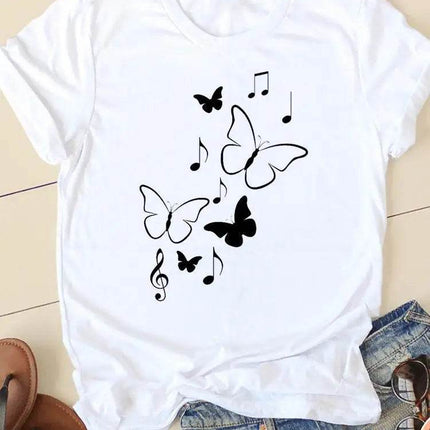 Women Butterfly Dragonfly 90s Graphic Shirt - Shirt - UOSU - Mad Fly Essentials