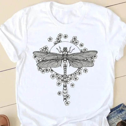 Women Butterfly 90s Graphic Shirt - Mad Fly Essentials