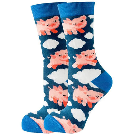 Women Cartoon Animal 3D Food Socks - Socks - Smile Socks - Mad Fly Essentials