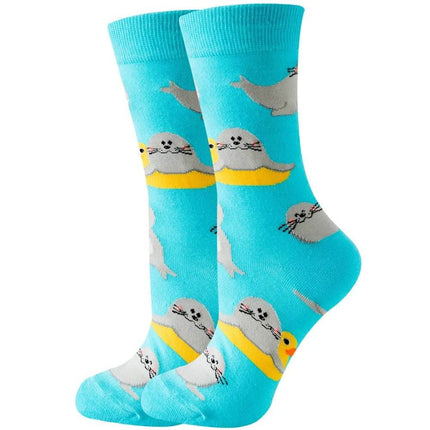 Women Cartoon Animal 3D Food Socks - Socks - Smile Socks - Mad Fly Essentials