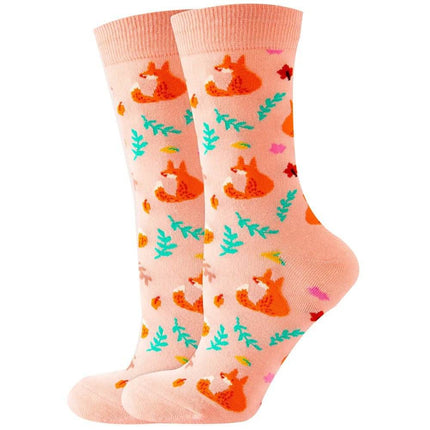 Women Cartoon Animal Penguin Long Socks - Mad Fly Essentials