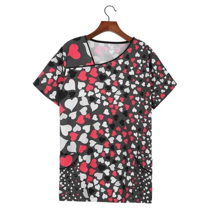 Women Cartoon Cat Dog Pet Nursing Scrub - Nursing Scrub - Nadanbao - Mad Fly Essentials