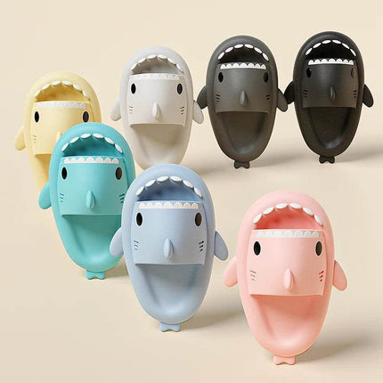 Women Cartoon Shark Thick Sole Slippers - Slippers - Miniso - Mad Fly Essentials
