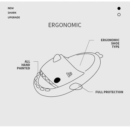 Women Cartoon Shark Thick Sole Slippers - Slippers - Miniso - Mad Fly Essentials