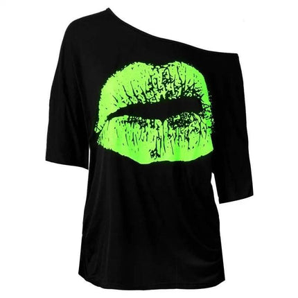 Women Casual Lips Summer Graphic Shirt - Shirt - Owner Girl - Mad Fly Essentials