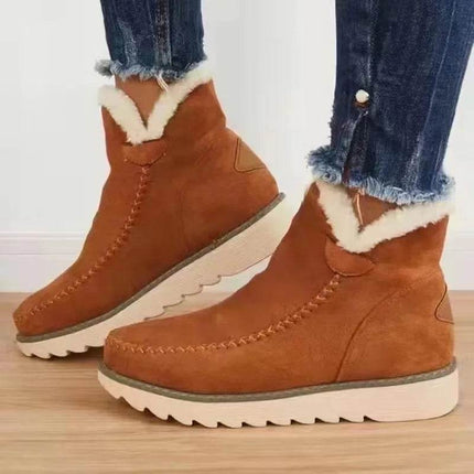 Women Casual Mid - Calf Ankle Snow Boots - Boots - Mezereon - Mad Fly Essentials