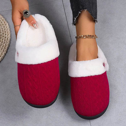 Women Casual Platform Indoor Fur Slippers - Slippers - MoneRffi - Mad Fly Essentials