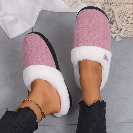 Women Casual Platform Indoor Fur Slippers - Slippers - MoneRffi - Mad Fly Essentials