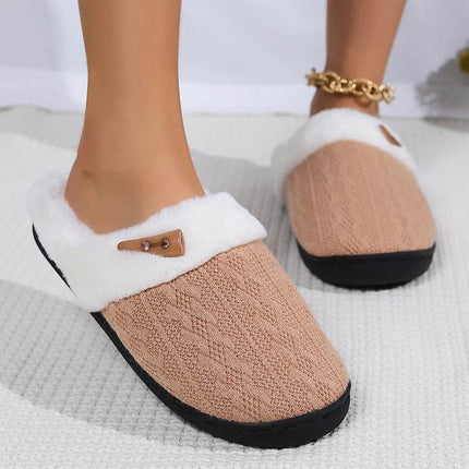 Women Casual Platform Indoor Fur Slippers - Slippers - MoneRffi - Mad Fly Essentials