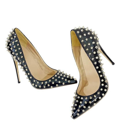 Women Celebrity Star Rivets 12cm Pump High Heels - High Heels - Voesnees - Mad Fly Essentials
