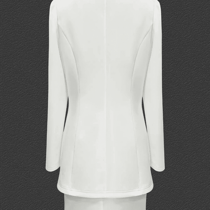 Women Commuter Solid 2 Tone Skirt Outfit Set - Outfit Set - mandylandy - Mad Fly Essentials