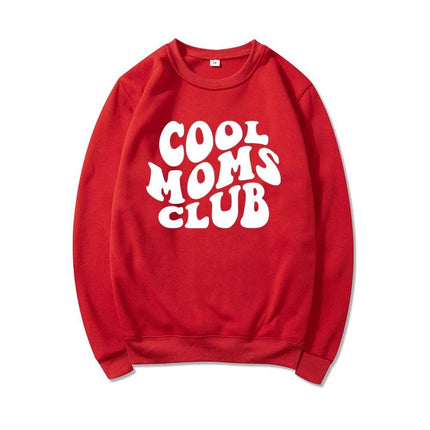 Women Cool Moms Club Graphic Sweatshirt - Mad Fly Essentials
