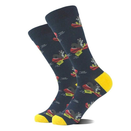 Women Creative Alien Animal Long Socks - Mad Fly Essentials