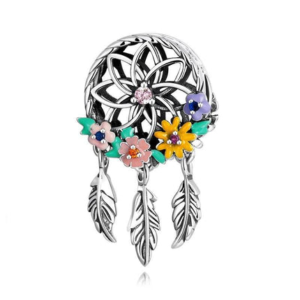 Women Daisy Flower 925 Sterling Silver Charms - Mad Fly Essentials