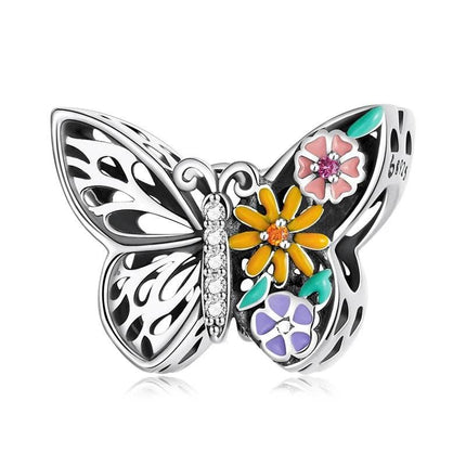 Women Daisy Flower 925 Sterling Silver Charms - Mad Fly Essentials