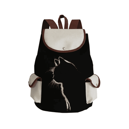 Women Eco - Friendly Cartoon Cat Tote Backpack - Backpack - Reachshore - Mad Fly Essentials