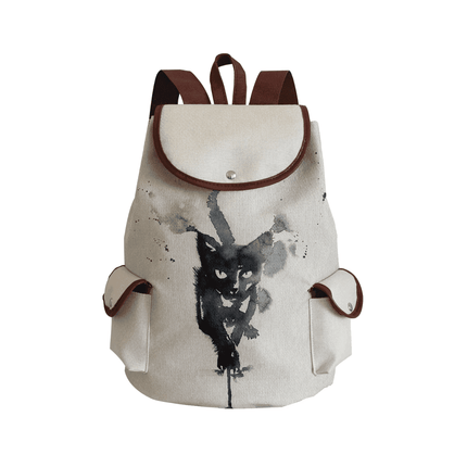 Women Eco-Friendly Cartoon Cat Tote Backpacks - Mad Fly Essentials