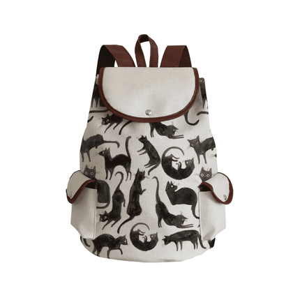 Women Eco-Friendly Cartoon Cat Tote Backpacks - Mad Fly Essentials