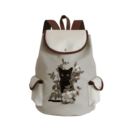 Women Eco-Friendly Cartoon Cat Tote Backpacks - Mad Fly Essentials