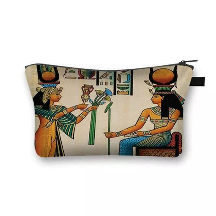 Egyptian Art Makeup Cosmetic Bag Women Accessories - Women Accessories - COOLOST - Mad Fly Essentials