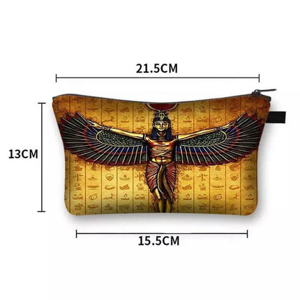 Women Egyptian Art Makeup Cosmetic Bags - Mad Fly Essentials