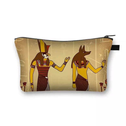 Women Egyptian Art Makeup Cosmetic Bags - Mad Fly Essentials