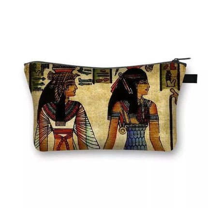 Egyptian Art Makeup Cosmetic Bag Women Accessories - Women Accessories - COOLOST - Mad Fly Essentials