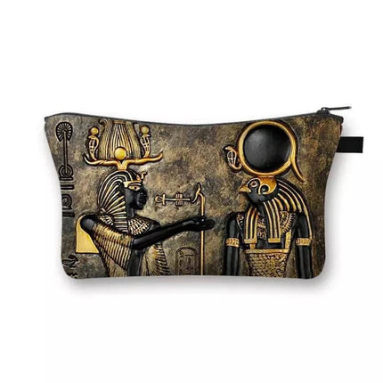 Women Egyptian Art Makeup Cosmetic Bags - Mad Fly Essentials