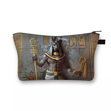 Egyptian Art Makeup Cosmetic Bag Women Accessories - Women Accessories - COOLOST - Mad Fly Essentials