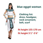 blue egypt woman